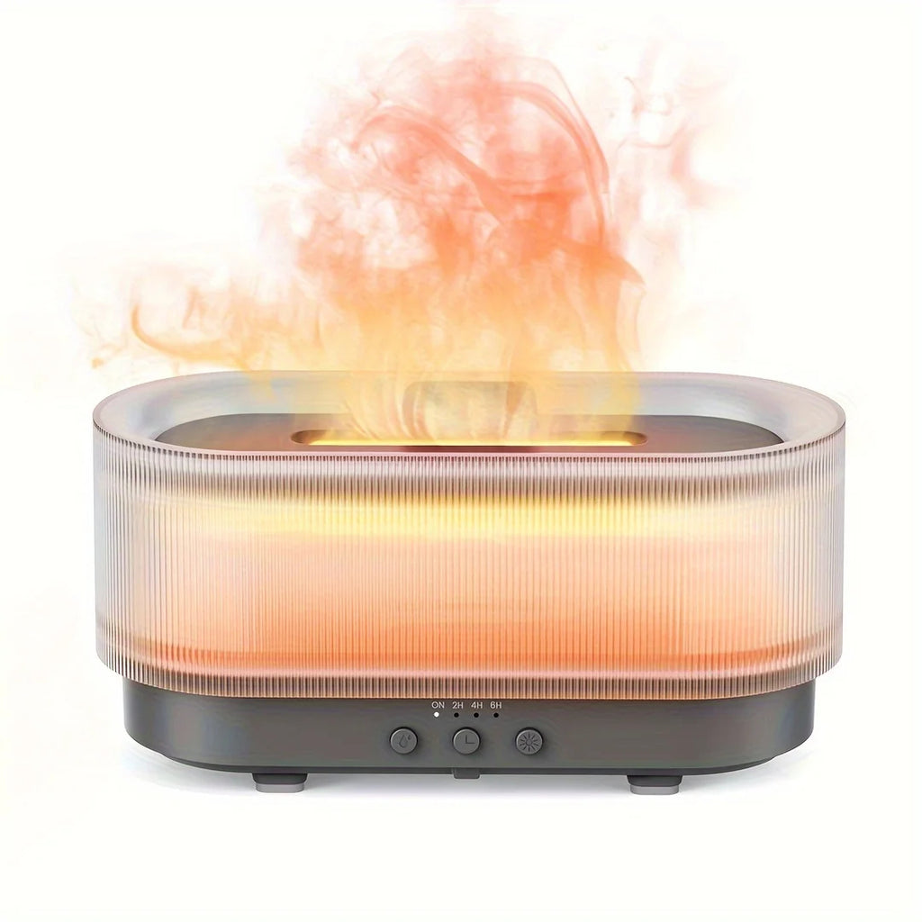 Air Flame Humidifier – 3D Flame Effect Aroma Diffuser | Cool Mist, Essential Oils & Night Light