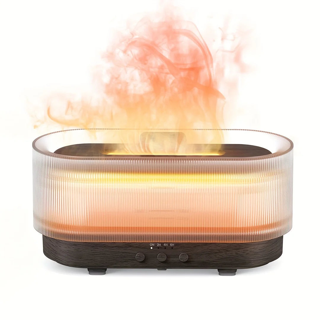 Air Flame Humidifier – 3D Flame Effect Aroma Diffuser | Cool Mist, Essential Oils & Night Light