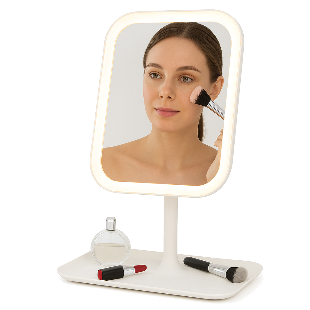 LED Makeup Mirror with 3 Light Modes & Touch Control — Perfect Lighting for Every Look