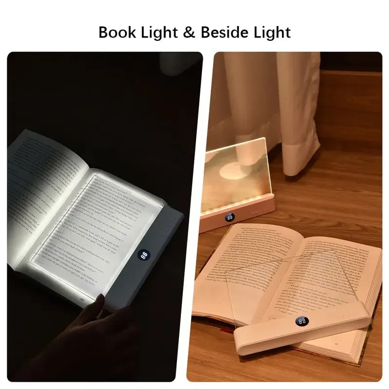 Smart LED Book Light – Rechargeable, Eye Protection, Adjustable Brightness for Night Reading