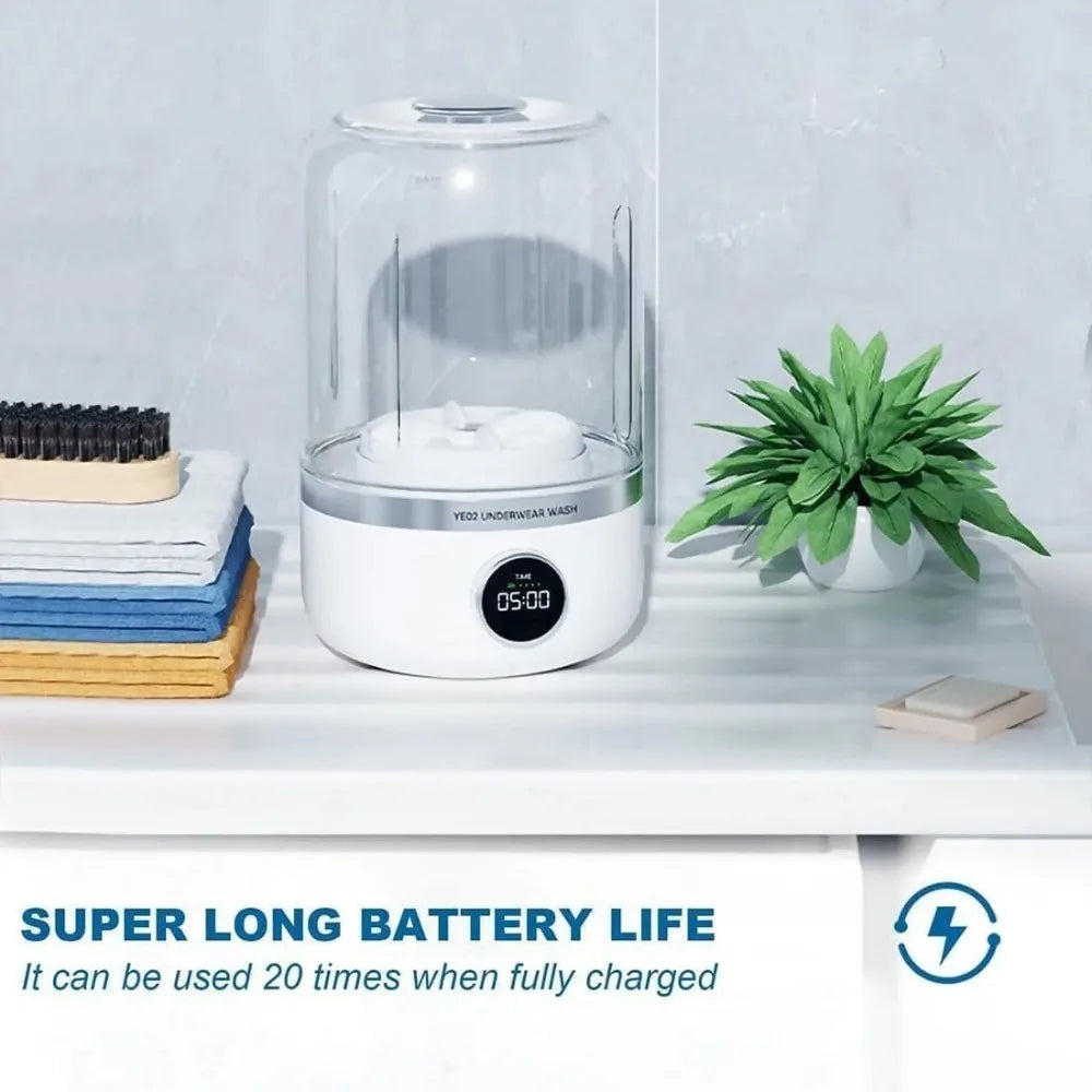 Portable Mini Washing Machine — Rechargeable, Compact, and Perfect for Small Loads